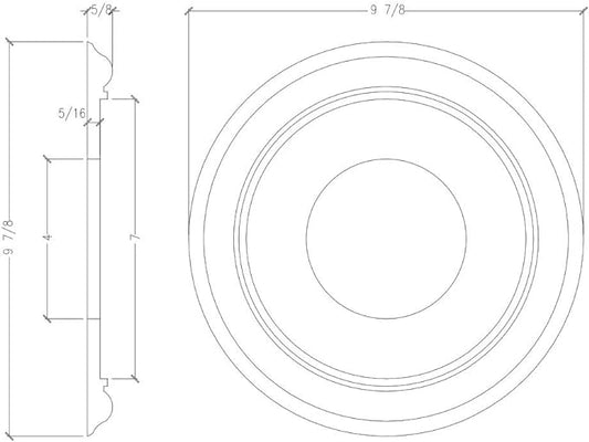 10” Ceiling Medallion | Foamcore - RM3721 - FOAMCORE STORE