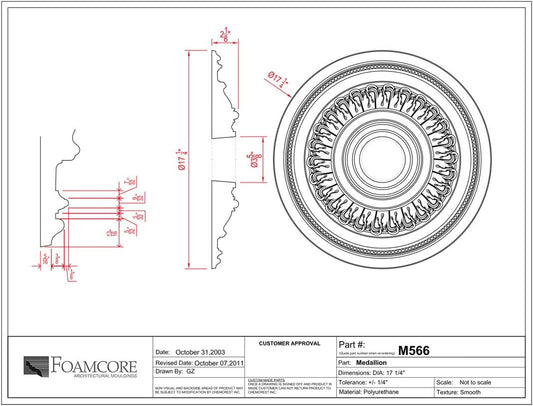 17" Ceiling Medallion