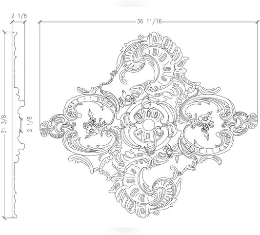 36" Ceiling Medallion