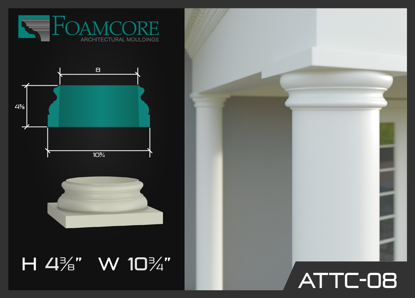 Attic Column CapATTC08