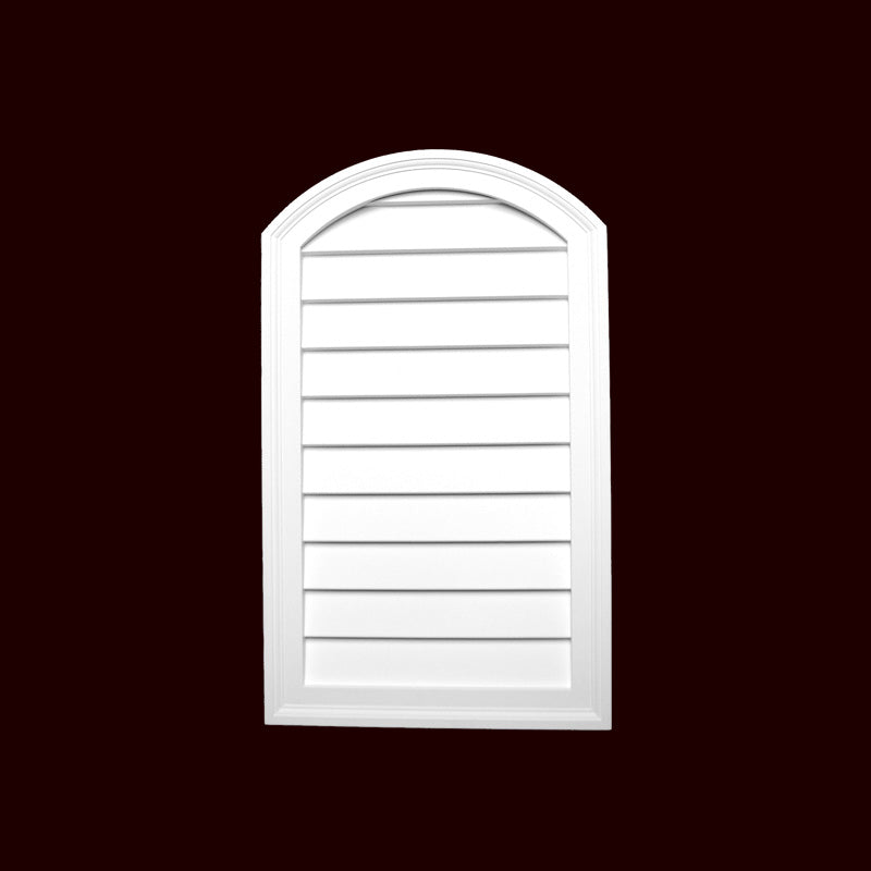 Decorative Arched Louver with Eyebrow Top