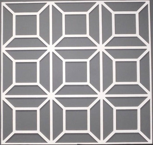 Double Square Pattern Accent Panel | WD001