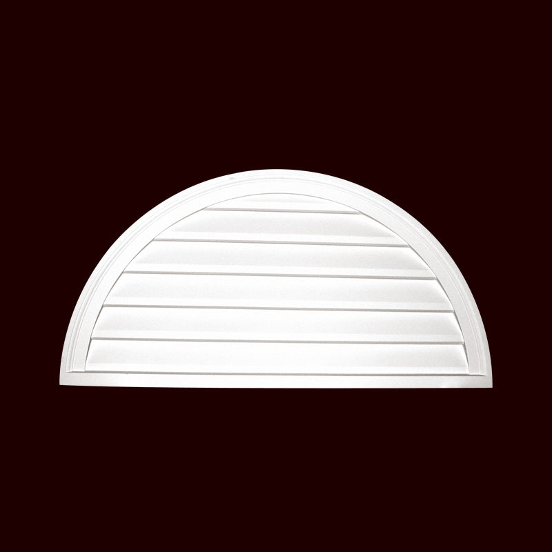 Open Half Round Louver | FLHR3618