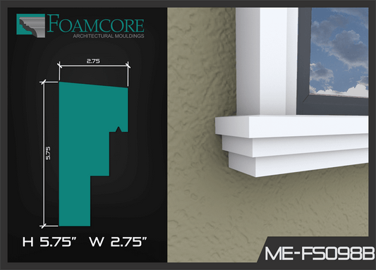 Window Sill Flat Stock | FS098-B