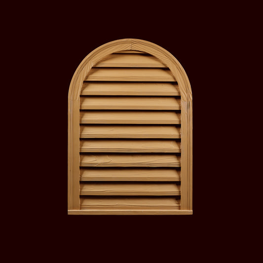 Round Top Functional Louver with Rough Sawn Finish | G980