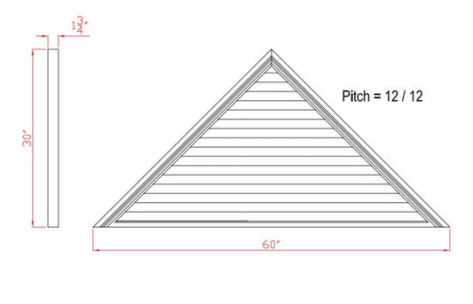 Decorative Triangular Louver | LT