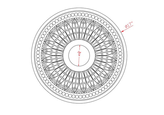 17" Ceiling Medallion | Foamcore M515 - FOAMCORE STORE