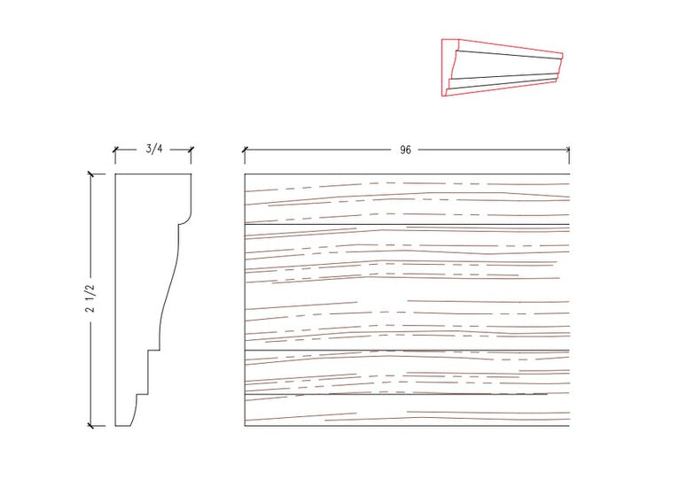 Casing with Woodgrain | M8691-G