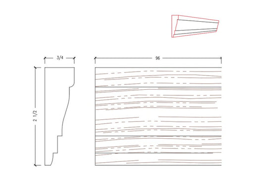 Casing with Woodgrain | M8691-G