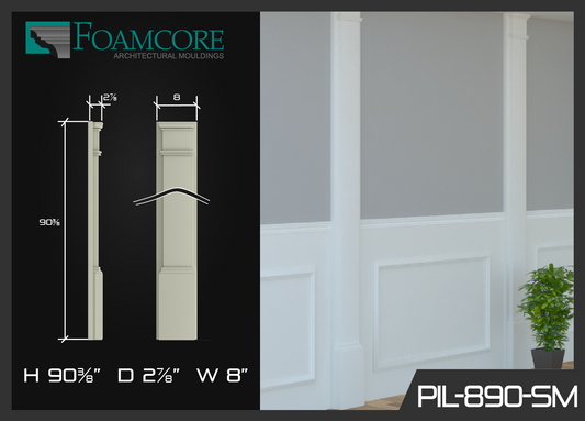 Smooth Pilaster (Adjustable) | PIL890-SM