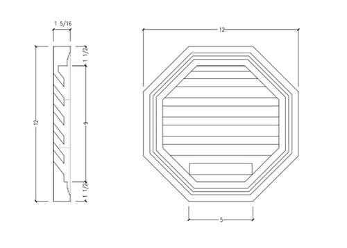 Functional Octagon Louver | POLO