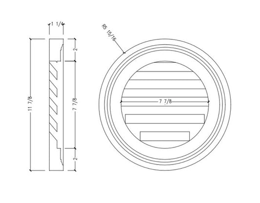 Functional Round Louver | POLR