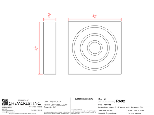Rosetta Block | R692
