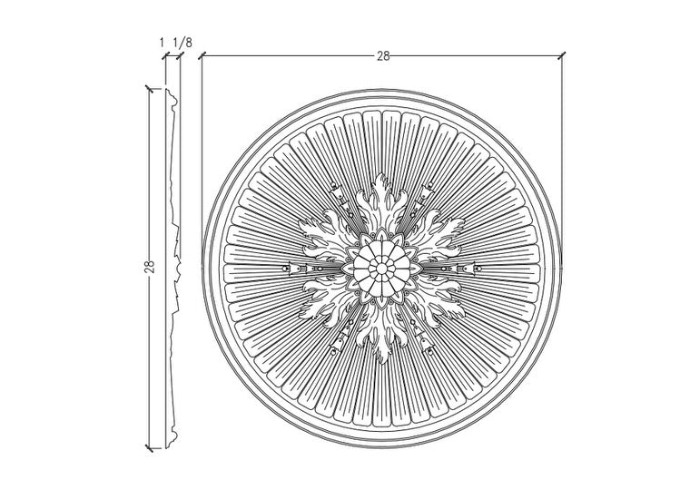 28" Ceiling Medallion | RM2929