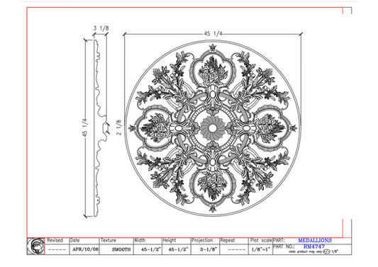 45" Ceiling Medallion | RM4747