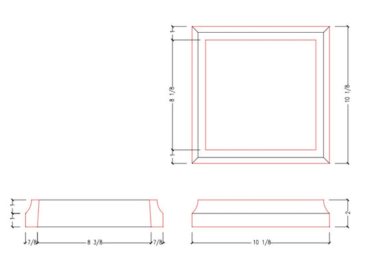 Bottom Trim (Newel Post) | BT0810