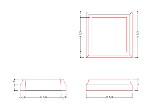 Bottom Trim (Newel Post) | BT0608