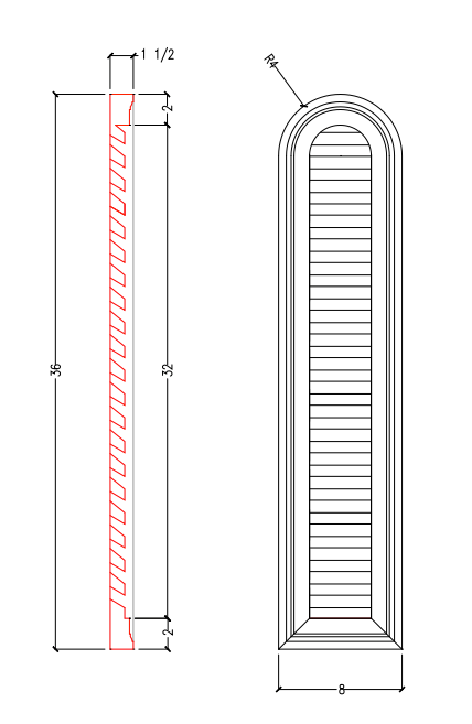 Functional Arched Louver | POLA