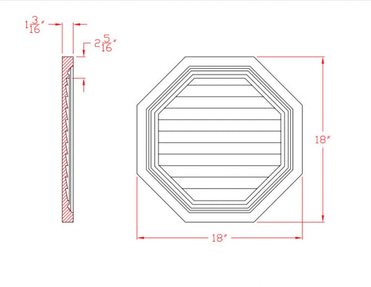 Decorative Octagon Louver | G4