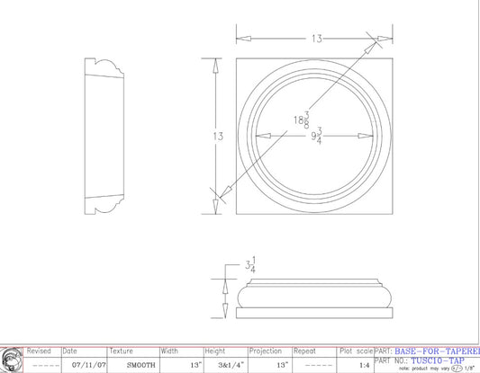 Tuscan Tap for Column | TUSC10-TAP