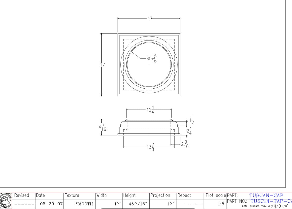 Tuscan Cap | TUSC14-TAP-CAP