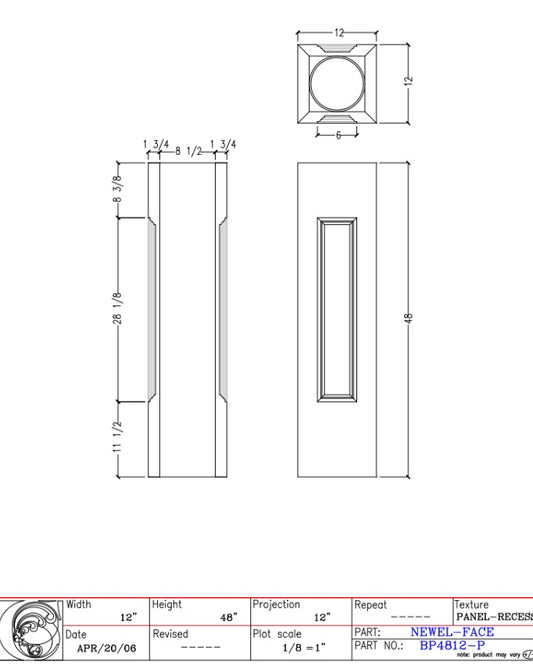 Newel Post | BP4812-P