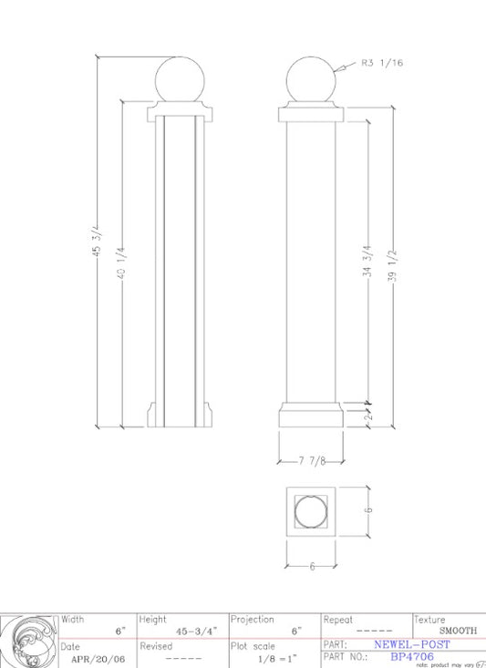 Newel Post | BP4706