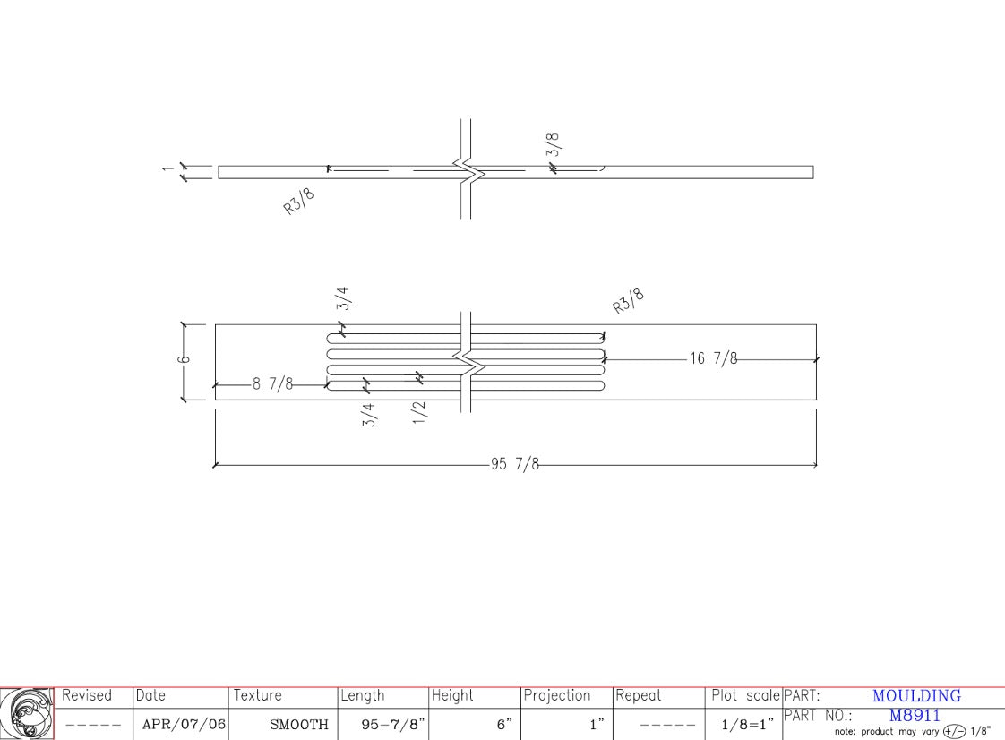 Fluted Casing | M8911