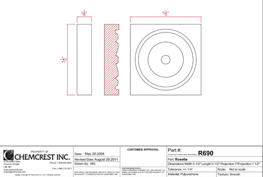 Rosette Block | R690