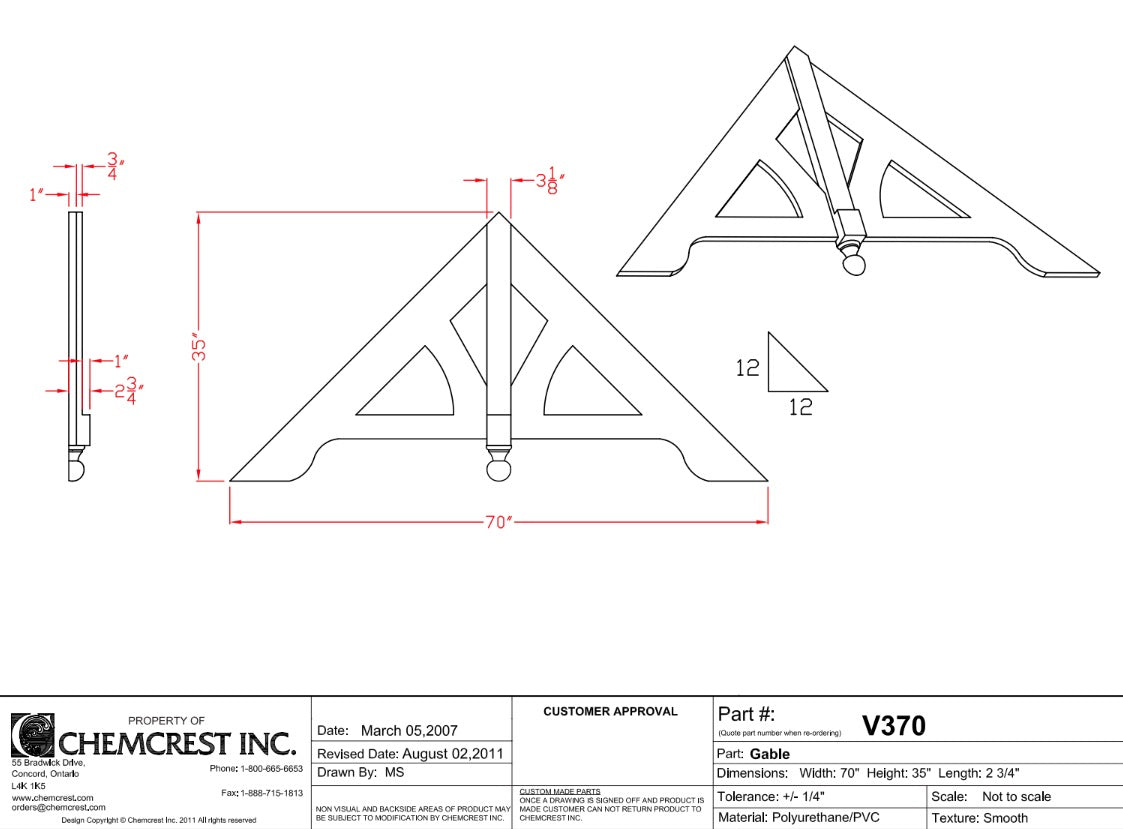 Gable Ornament | V370