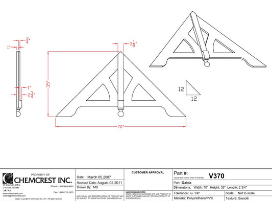 Gable Ornament | V370