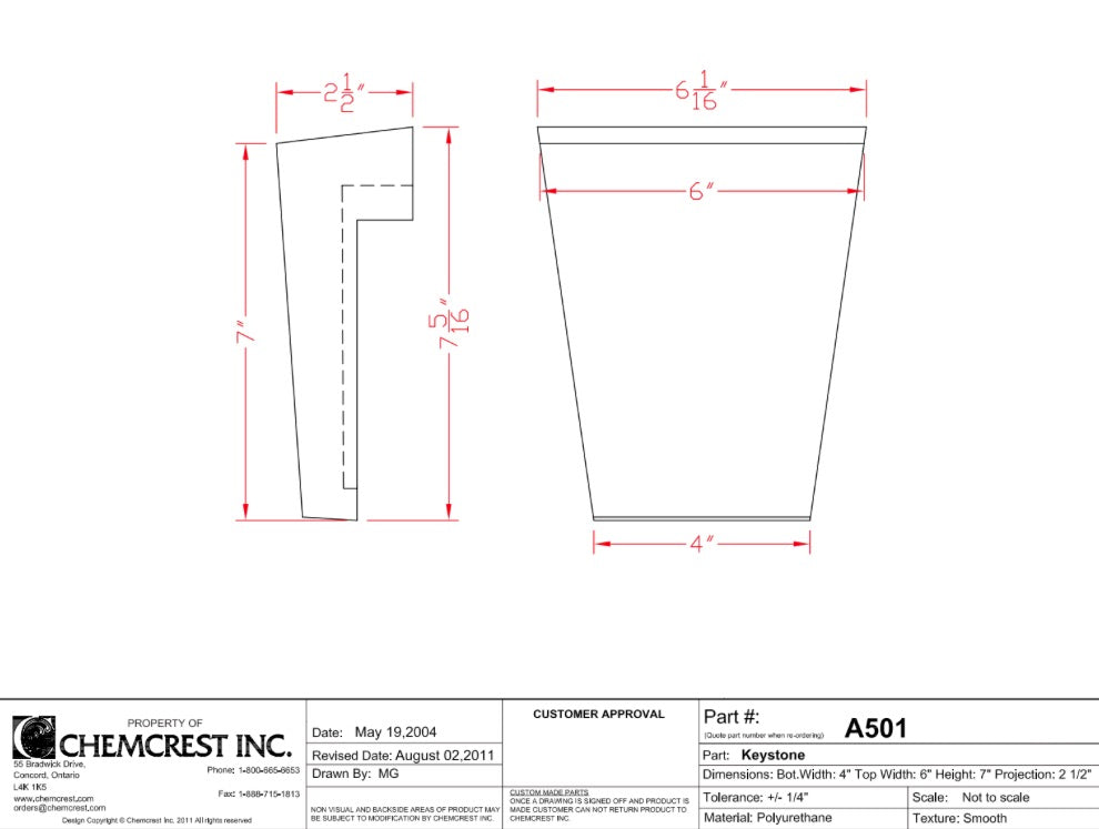 Arch Keystone | A501
