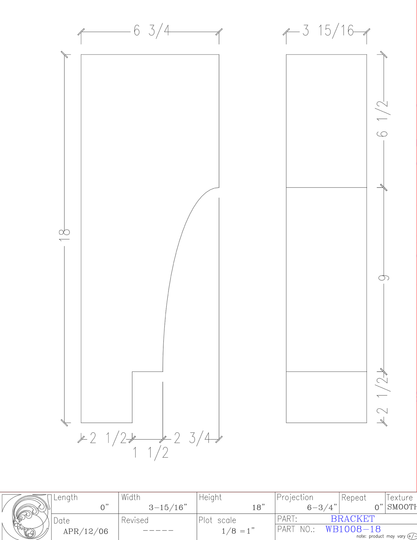 Wall Bracket | WB1008-18
