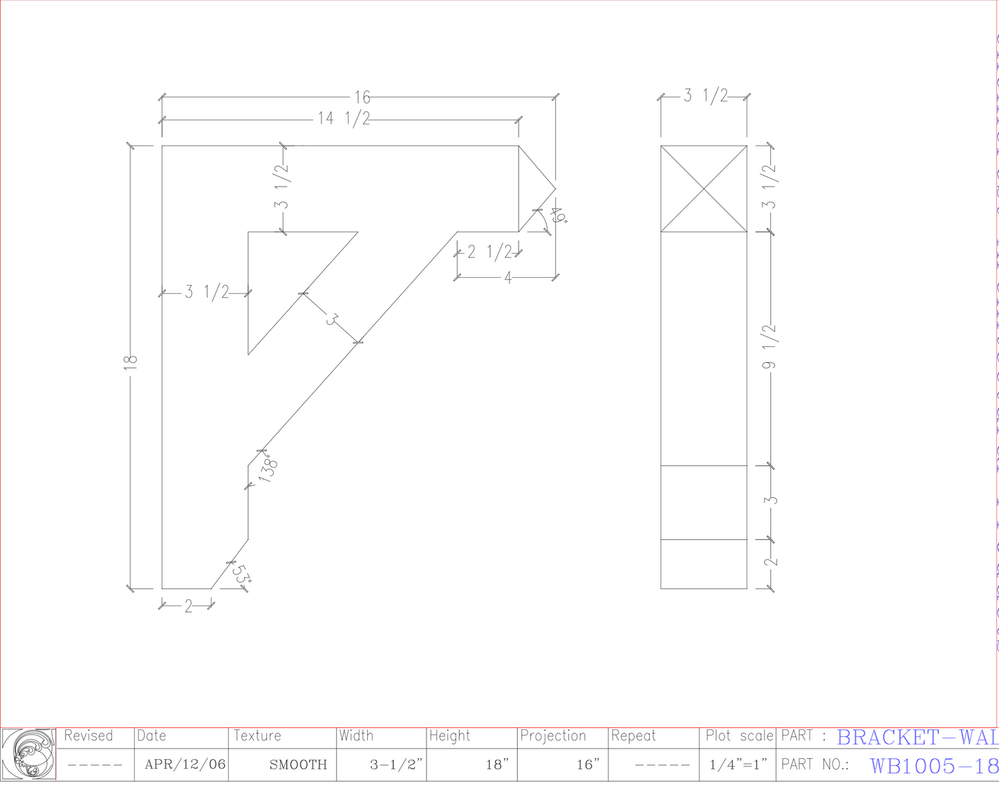 Wall Bracket | WB1005-18A