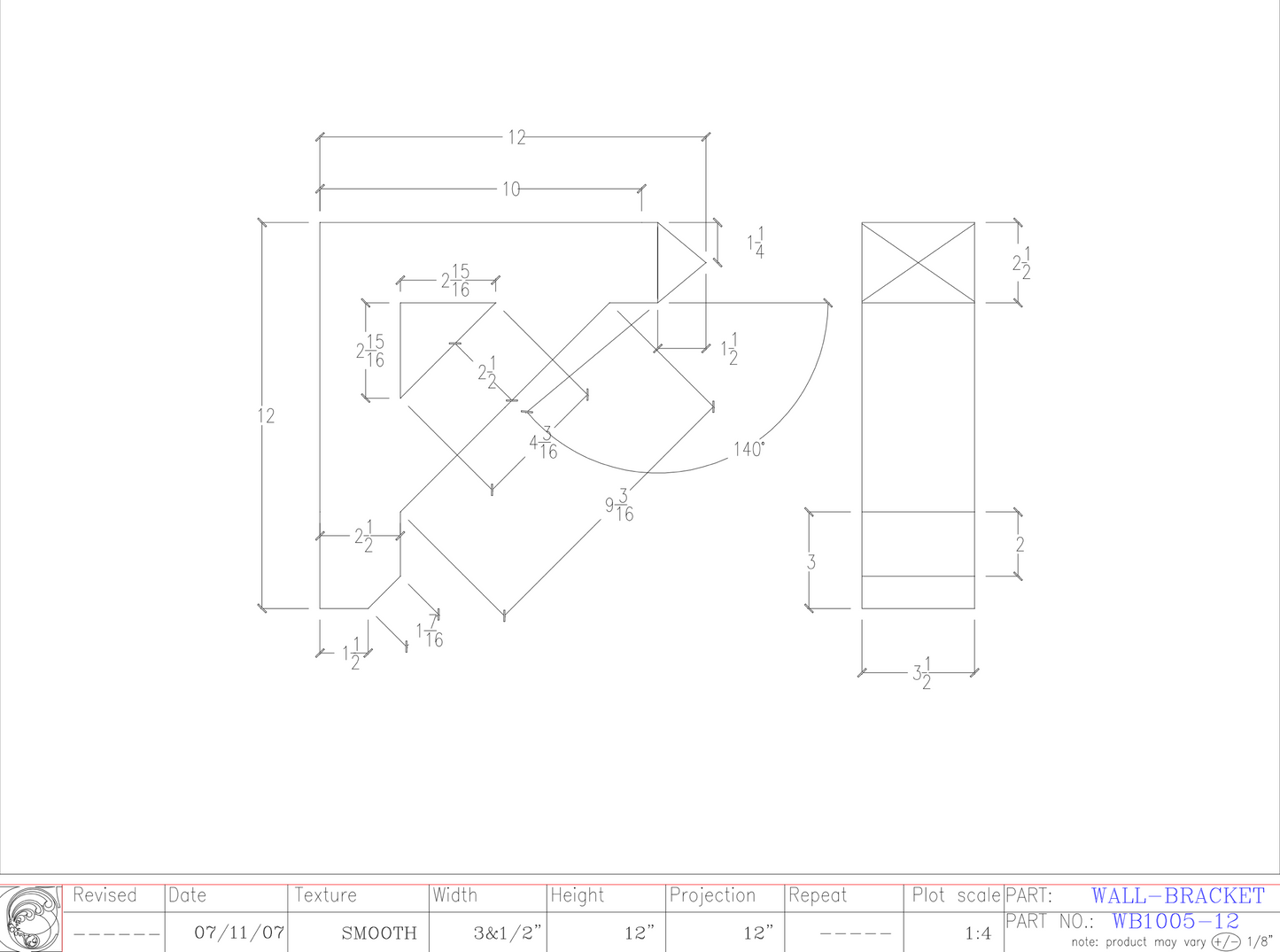 Wall Bracket | WB1005-12