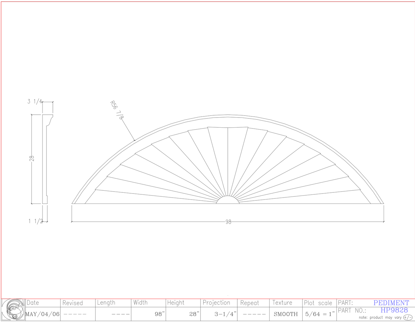 Horizon Pediment | HP9828
