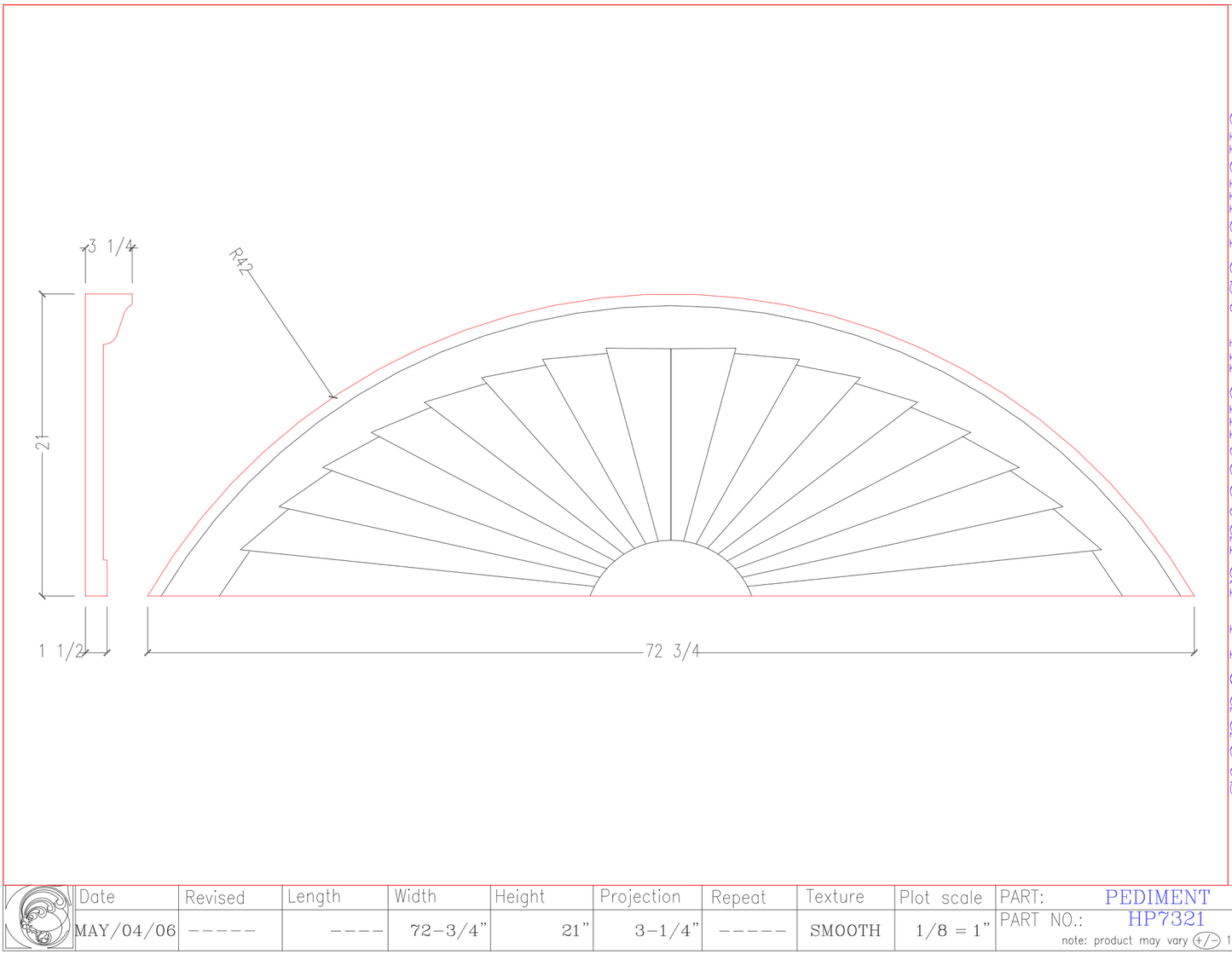 Horizon Pediment | HP7321