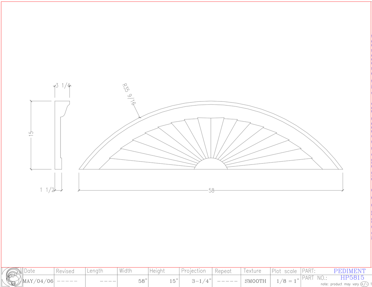 Horizon Pediment | HP5815