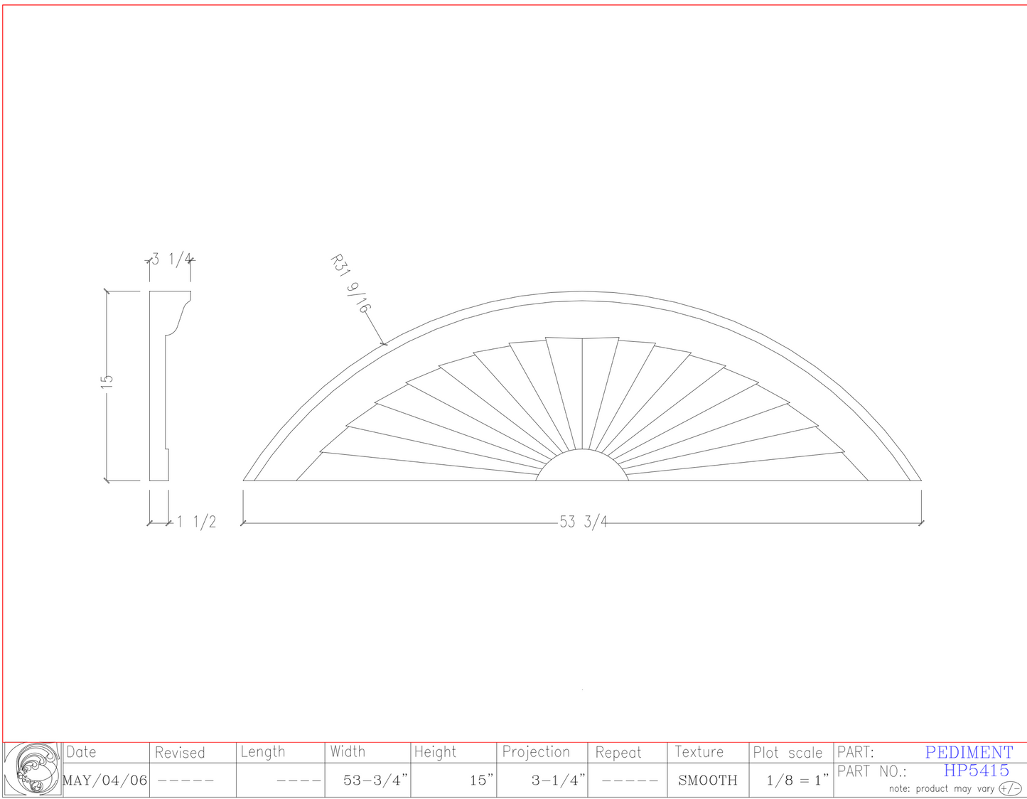 Horizon Pediment | HP5415