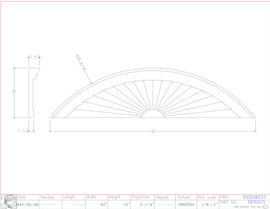 Horizon Pediment | HP6215