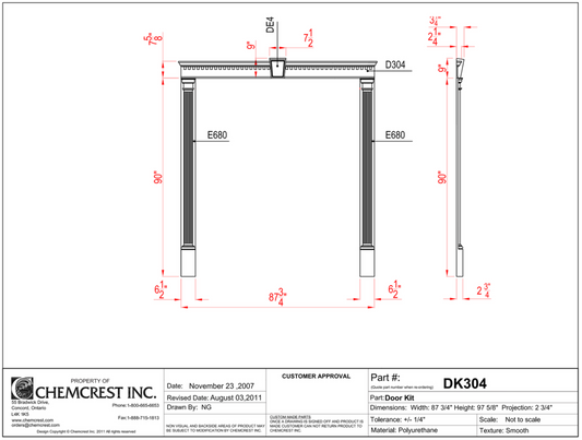 Dentil Door Kit | DK304