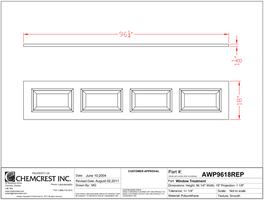 Window Panel | AWP9618REP
