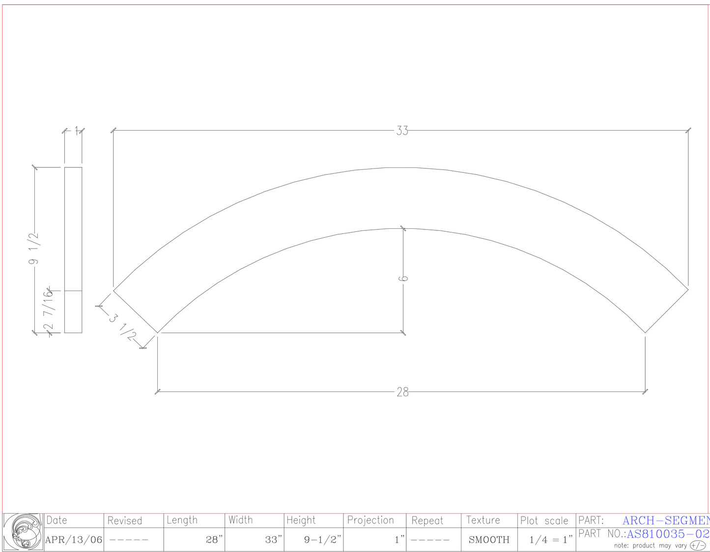 Arched Segment | AS810035