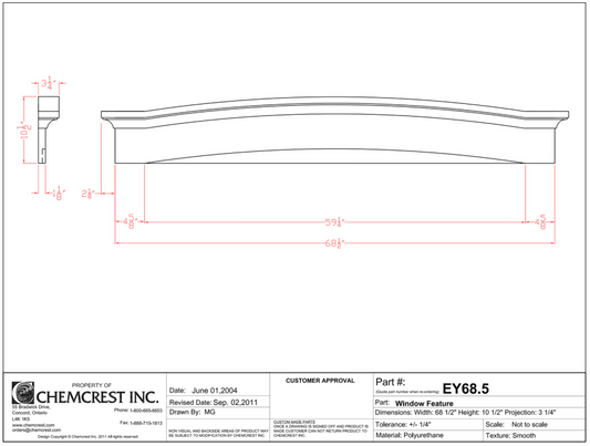 Segmental Arch/Door Header | EY68.5
