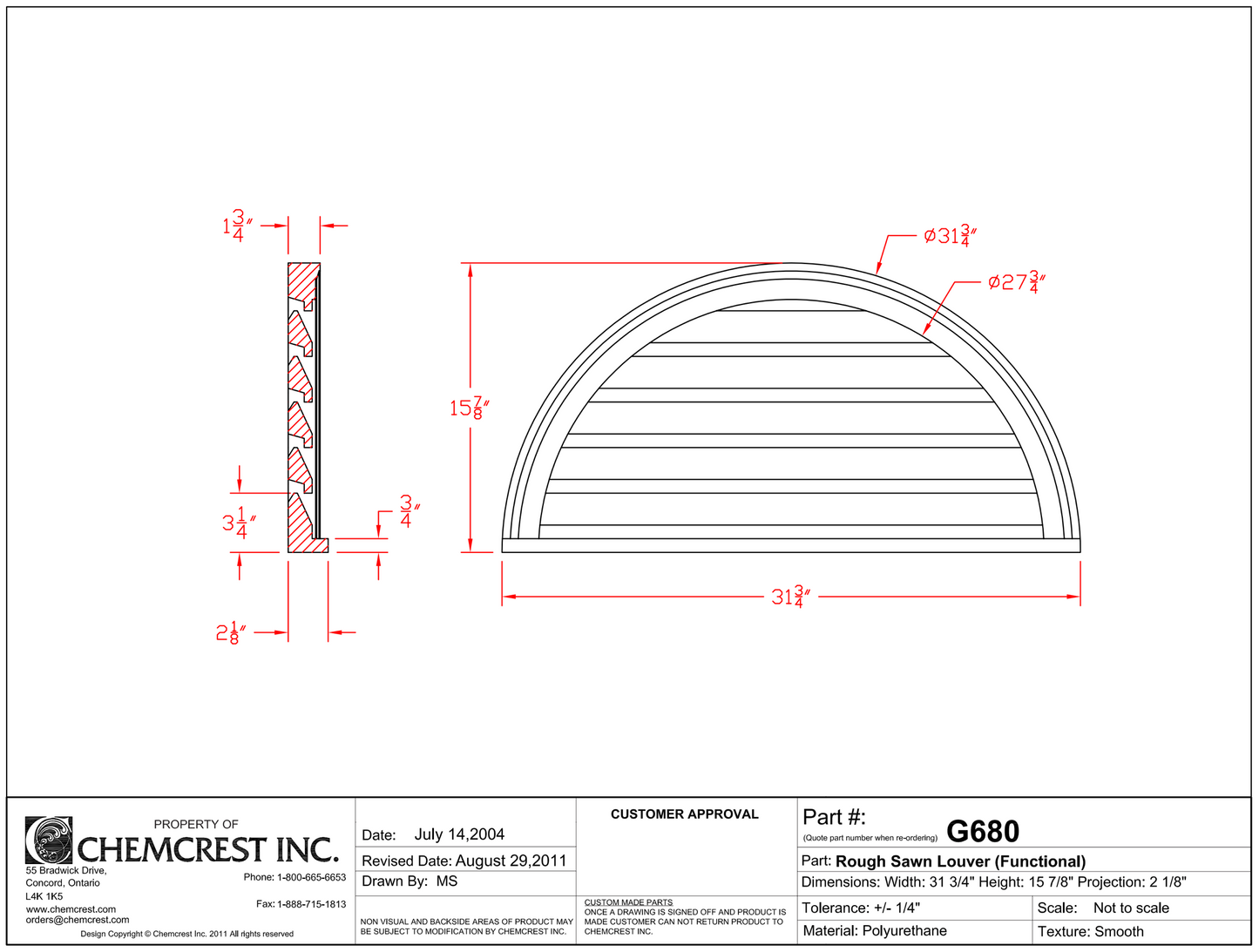 Rough Sawn Functional Louver | G680