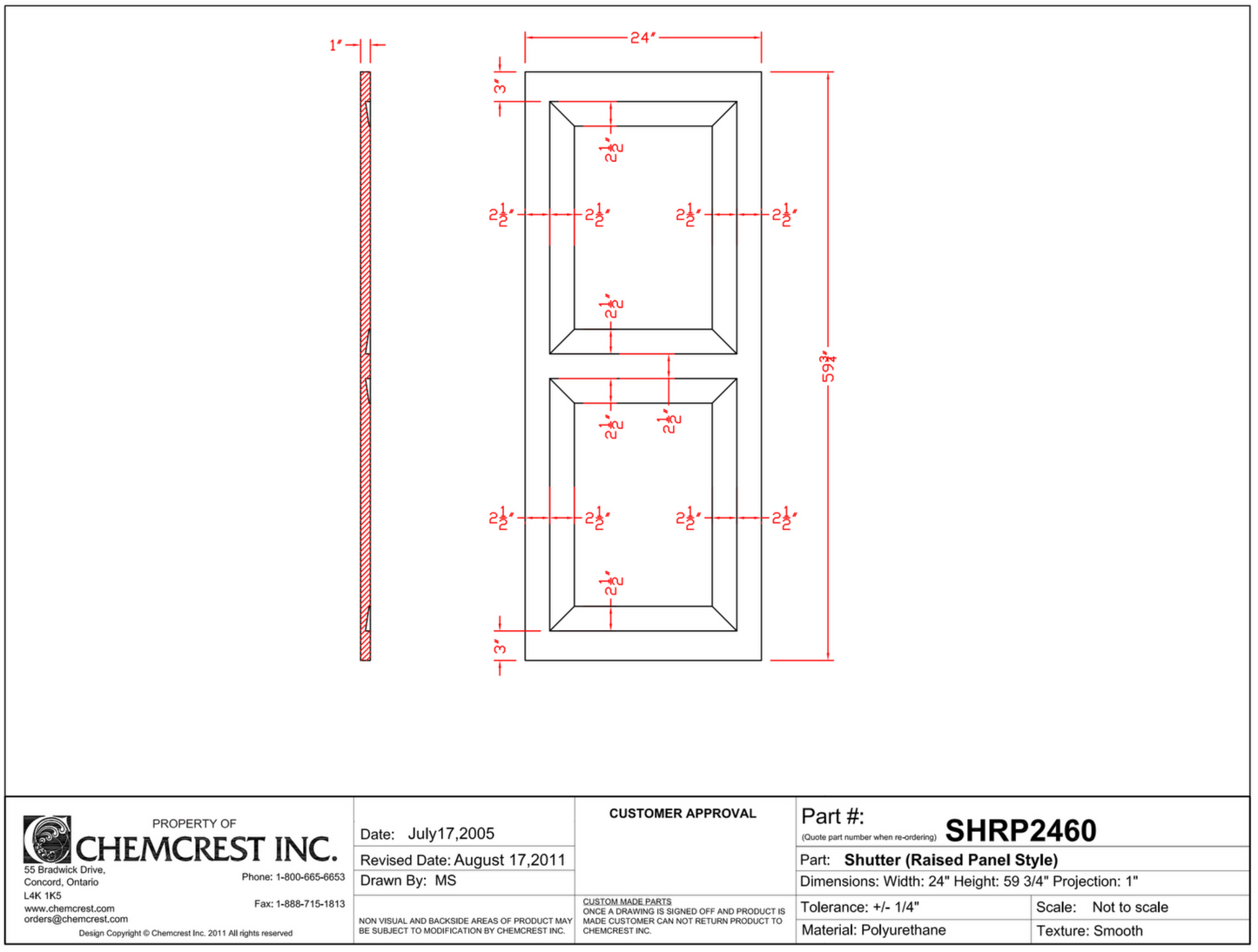 Louvered Shutter | SHL2460