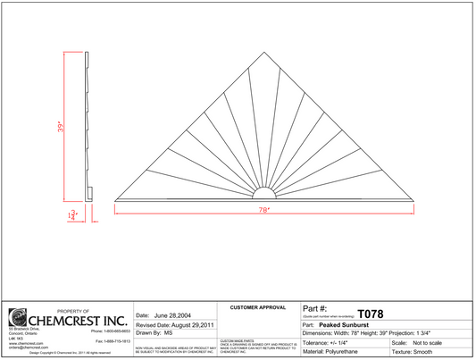 Peaked Sunburst | T078