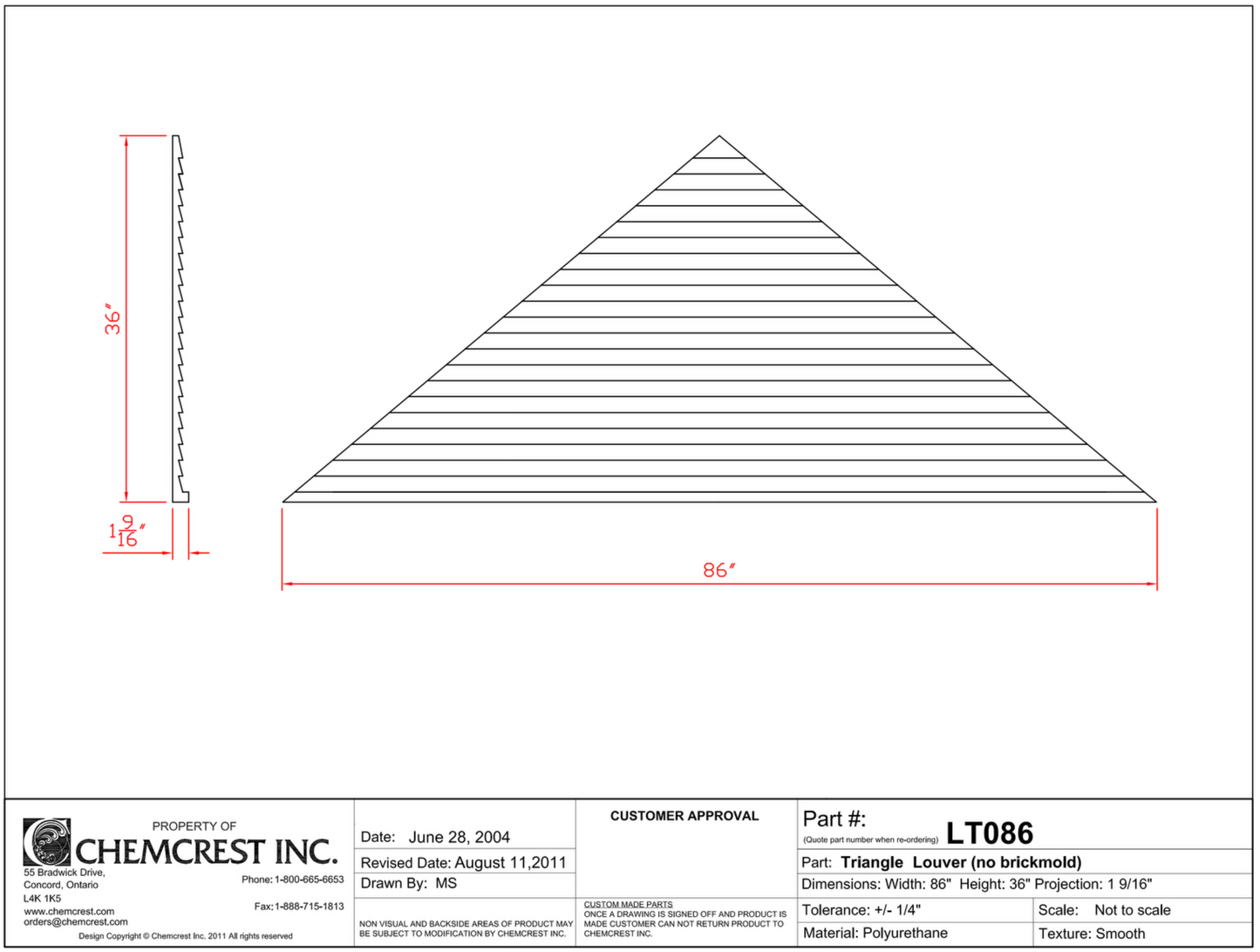 Triangle Louver | LT086