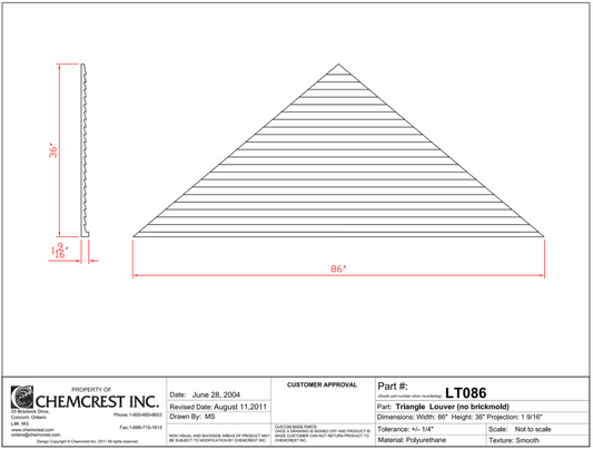 Triangle Louver | LT086
