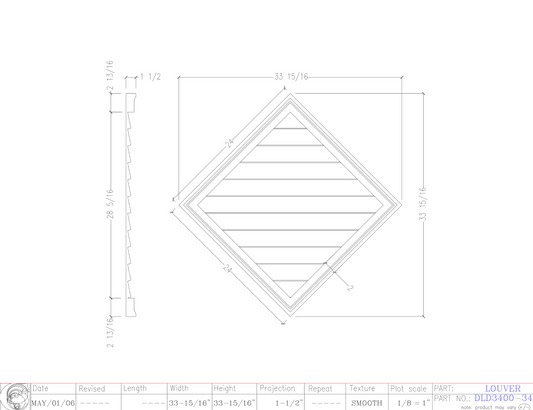 Diamond Louver | DLD3400-3400